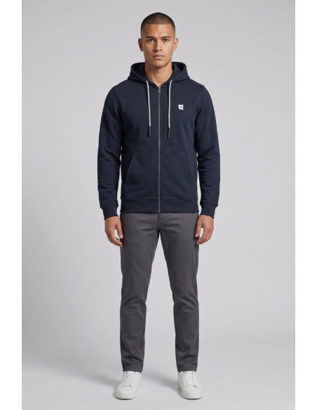 Urban Ring felpa full zip con cappuccio in misto cotone UR812001 [6167a483]