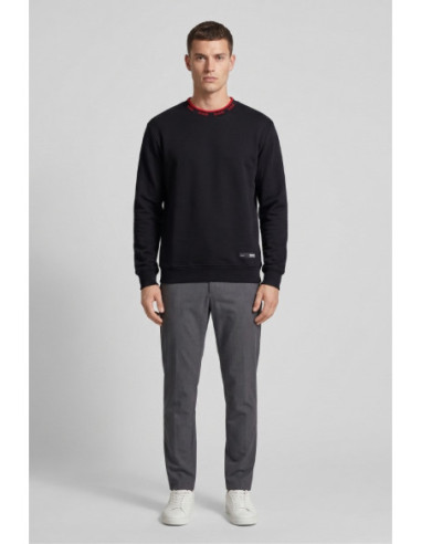 Drop Season 2 felpa girocollo in cotone con logo sul colletto SS26303 [b4831e57]