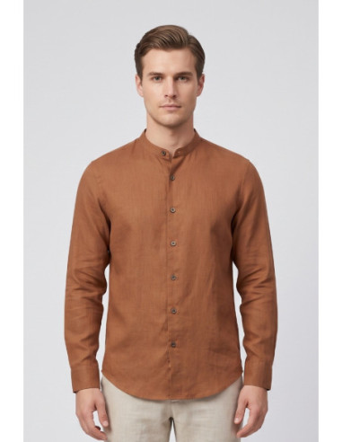 Urban Ring camicia coreana in misto lino UR813023 [e854dbc2]