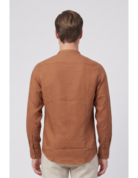 Urban Ring camicia coreana in misto lino UR813023 [317298cf]