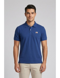 Roy Roger's polo in piquet di cotone con logo RRU500CQ36XXXX [9dab6cfa]