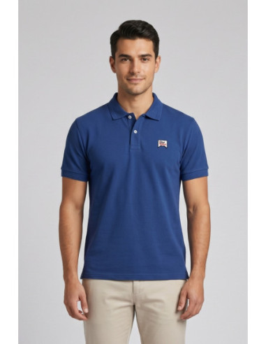 Roy Roger's polo in piquet di cotone con logo RRU500CQ36XXXX [9dab6cfa]