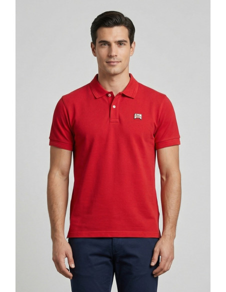 Roy Roger's polo in piquet di cotone con logo RRU500CQ36XXXX [a3c46824]