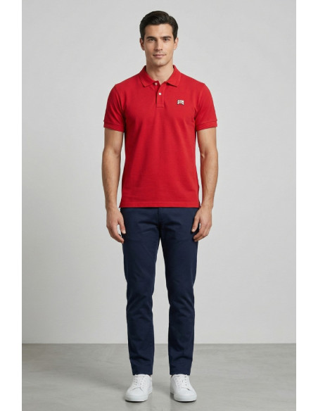 Roy Roger's polo in piquet di cotone con logo RRU500CQ36XXXX [cdffea2d]
