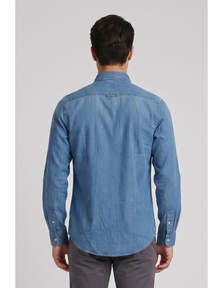 Beverly Hills Polo Club camicia in denim di cotone MAYACA [63c37ac0]