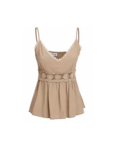 Influencer top con passamaneria in pizzo 05Y175 [b6b0b228]