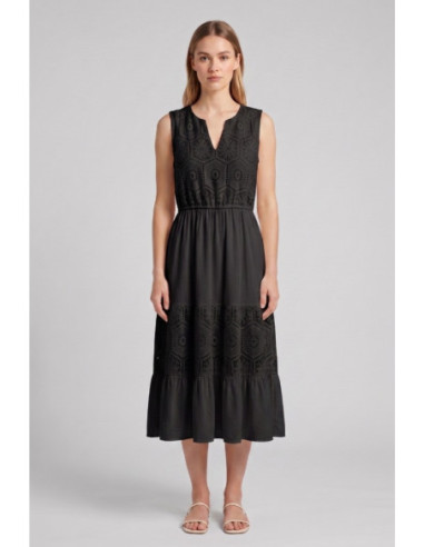Influencer abito midi in pizzo crochet 05T0095 [b8fe50d9]