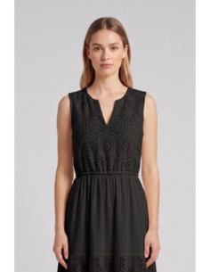 Influencer abito midi in pizzo crochet 05T0095 [b8fe50d9] 2