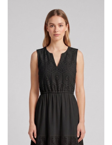 Influencer abito midi in pizzo crochet 05T0095 [61d813d4]