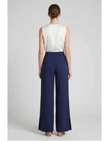 Influencer pantalone palazzo con plissè 05X600 [a9c93945]
