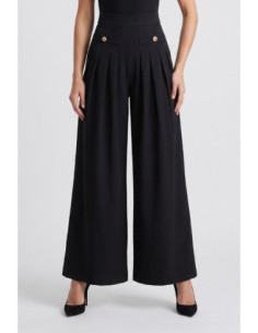 Influencer pantalone palazzo con plissè 05X600 [c0f378c2]