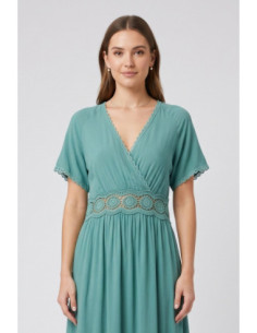 Influencer abito con passamaneria in pizzo 05Y174 [814ae017] 2