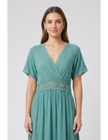 Influencer abito con passamaneria in pizzo 05Y174 [586ca31a]