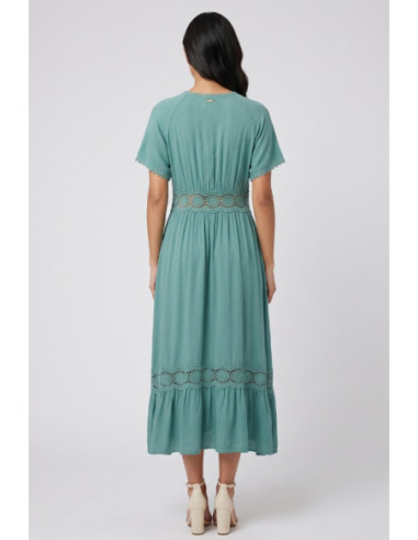 Influencer abito con passamaneria in pizzo 05Y174 [ef71621e]