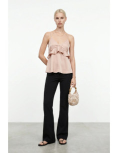 Influencer top scollo a V con volant 05Y192 [2a9a82b0] 2