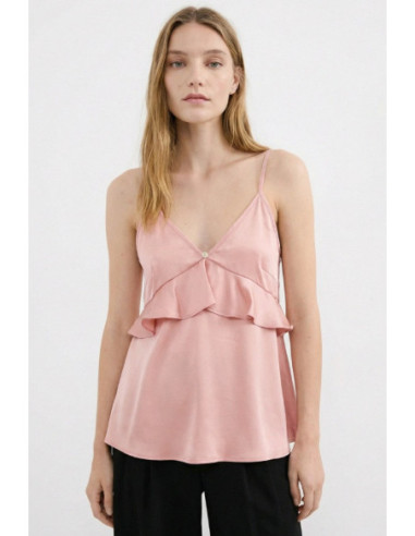 Influencer top scollo a V con volant 05Y192 [bfdd89b5]