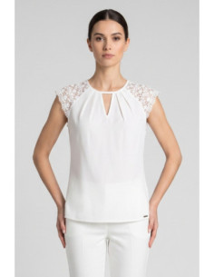 Influencer blusa con spalle in pizzo 03T0026 [2cfd9bac]