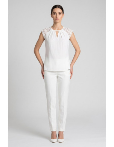 Influencer blusa con spalle in pizzo 03T0026 [42c619a5]