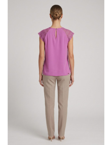 Influencer blusa con spalle in pizzo 03T0026 [1bfc0351]