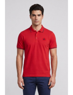 Beverly Hills Polo Club polo in piquet con riga orli P42561 [589e0adc]
