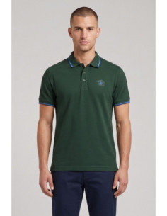 Beverly Hills Polo Club polo in piquet con riga orli P42561 [6bef8bad]