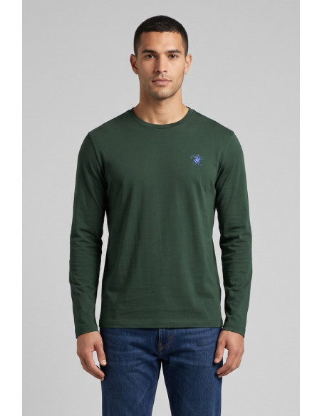 Beverly Hills Polo Club t-shirt a manica lunga con logo ricamato TS450048 [32b8a612]