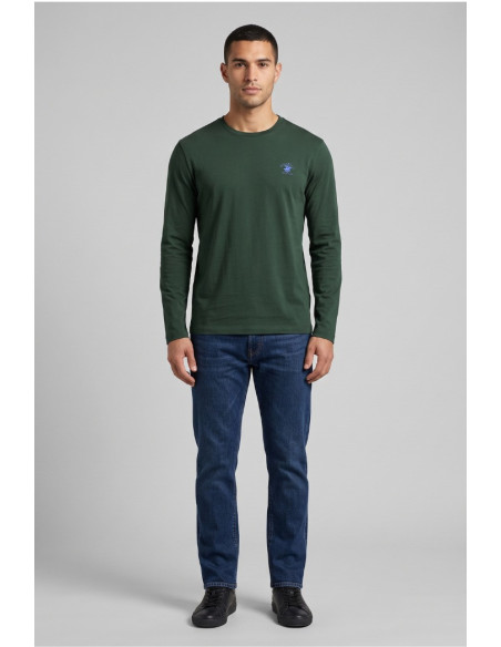 Beverly Hills Polo Club t-shirt a manica lunga con logo ricamato TS450048 [5c83241b]