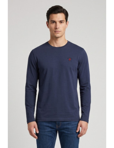 Beverly Hills Polo Club t-shirt a manica lunga con logo ricamato TS450048 [835e5570]