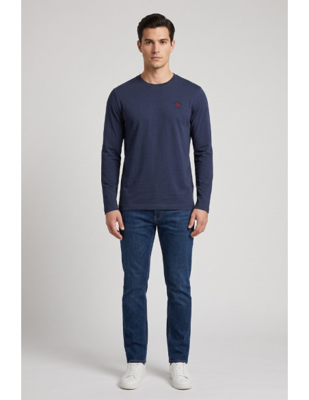 Beverly Hills Polo Club t-shirt a manica lunga con logo ricamato TS450048 [ed65d779]