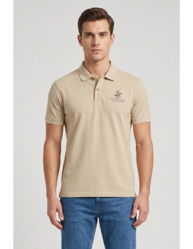 Beverly Hills Polo Club polo in jersey di misto lino P450105 [4599120b]