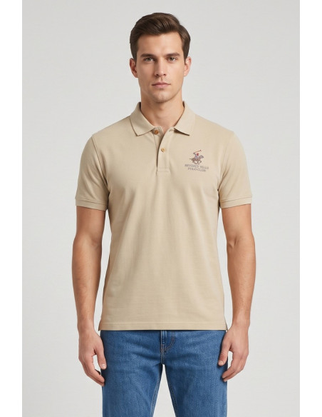 Beverly Hills Polo Club polo in jersey di misto lino P450105 [4599120b]