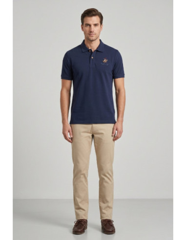 Beverly Hills Polo Club polo in jersey di misto lino P450105 [8fc13b9c]