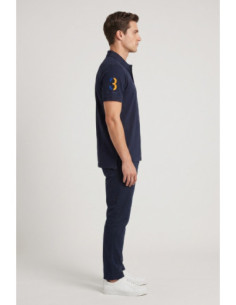 Beverly Hills Polo Club polo in piquet di cotone con logo grande P424112 [2a15bf87] 2