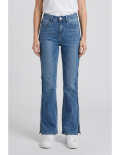 Influencer jeans 5 tasche in denim flare 03P102 [6a910e1d]