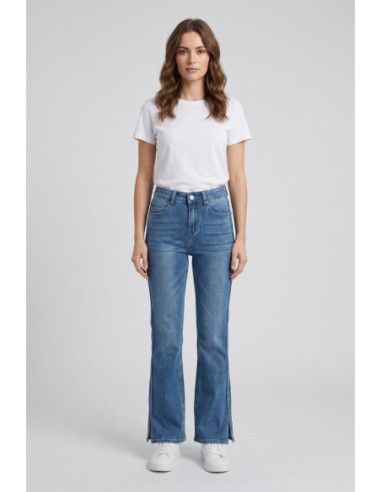 Influencer jeans 5 tasche in denim flare 03P102 [04aa8c14]