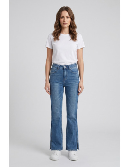 Influencer jeans 5 tasche in denim flare 03P102 [04aa8c14]