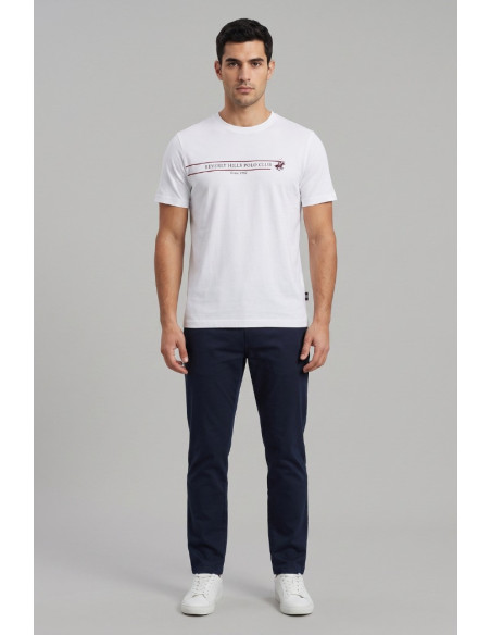 Beverly Hills Polo Club t-shirt in cotone con stampa frontale TS450036 [7599740a]