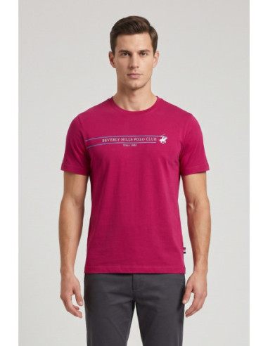Beverly Hills Polo Club t-shirt in cotone con stampa frontale TS450036 [ec91cfe0]
