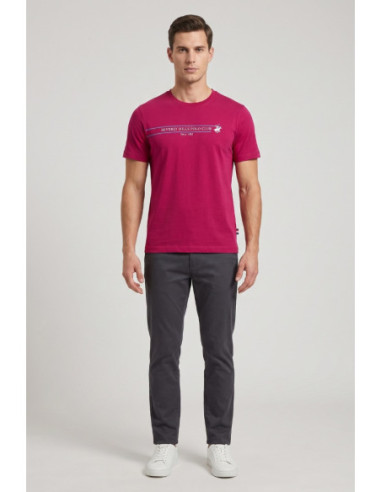 Beverly Hills Polo Club t-shirt in cotone con stampa frontale TS450036 [82aa4de9]