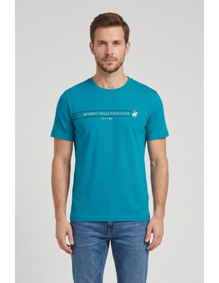 Beverly Hills Polo Club t-shirt in cotone con stampa frontale TS450036 [11252e9e]