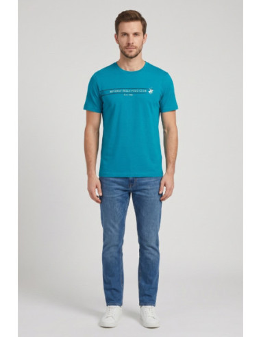 Beverly Hills Polo Club t-shirt in cotone con stampa frontale TS450036 [7f1eac97]