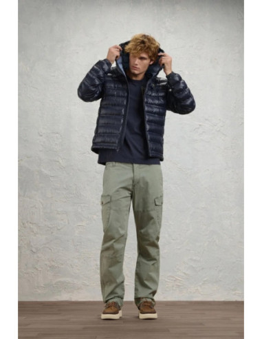 Blauer giubbetto termosaldato con cappuccio Charles 26WBLUC02218-007284 [3feafcab]