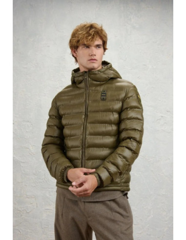 Blauer giubbetto termosaldato con cappuccio Charles 26WBLUC02218-007284 [aba9ac41]