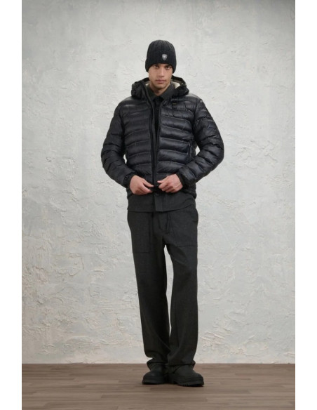 Blauer giubbetto termosaldato con cappuccio Charles 26WBLUC02218-007284 [8ff6fe21]