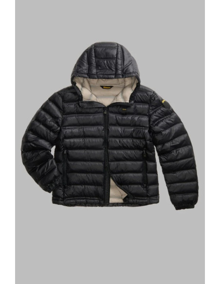 Blauer giubbetto termosaldato con cappuccio Charles 26WBLUC02218-007284 [3dbb783b]