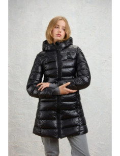 Blauer piumino lungo micro rip Adelaide 26WBLDK02073-006648 [79f5f45f]