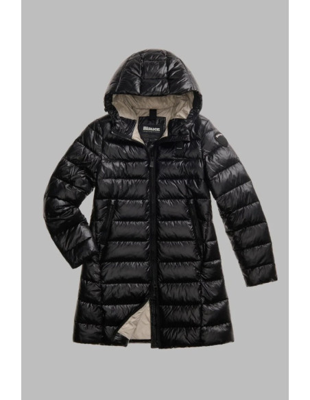 Blauer piumino lungo micro rip Adelaide 26WBLDK02073-006648 [a583f04c]