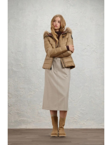 Blauer piumino a righe con cappuccio Arcadia 26WBLDC03038-006047 [1bdb772c]