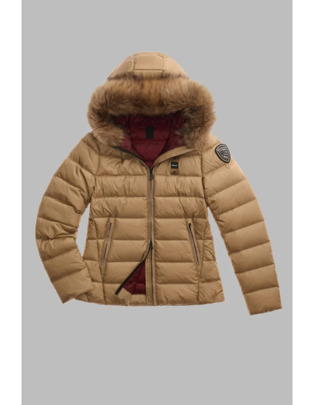 Blauer piumino a righe con cappuccio Arcadia 26WBLDC03038-006047 [a996f136]