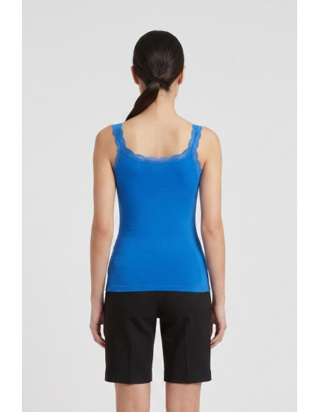 Influencer top con dettagli in pizzo 03G0358 [0868a365]